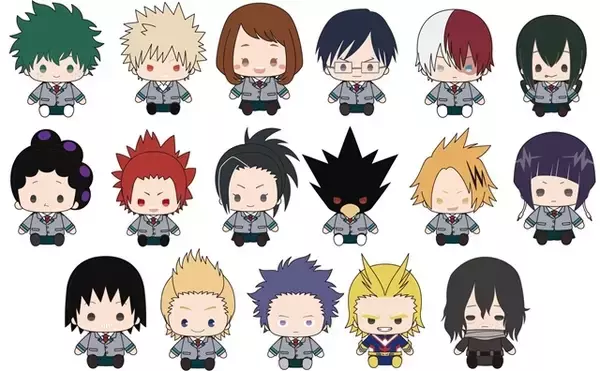 『ヒロアカ』新作グッズ登場！「むにゅぐるみS」デク・かっちゃんの他ヒーロー＆B組からもラインナップ