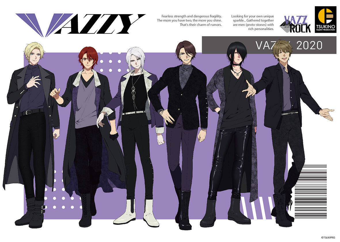 ツキプロ Vazzrock キャラクター設定 ビジュアルが更新 成長を感じる髪型や身長の変化に注目 年5月12日 エキサイトニュース