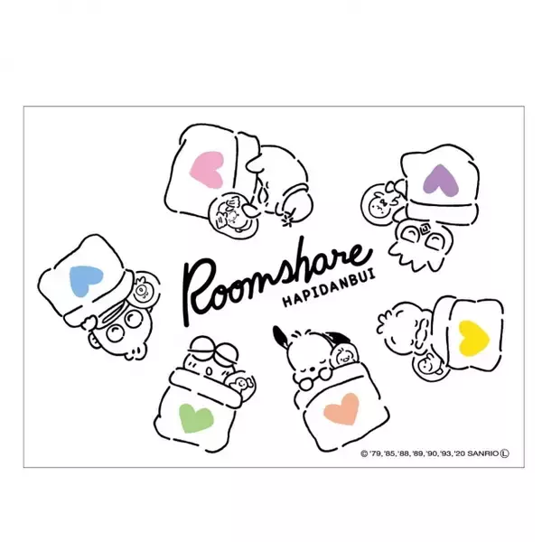 「『サンリオ』ポチャッコ、ばつ丸らが参加する史上初のユニットキャラ「はぴだんぶい」限定アート商品が販売決定！」の画像