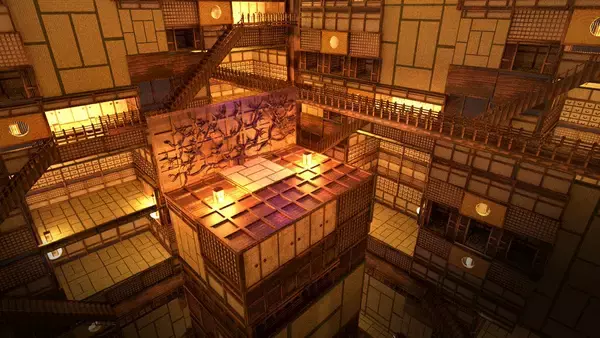 「『鬼滅の刃』無限城を独学3DCGで作成した小学生の男の子がすごすぎる！思わず蘇る無惨様のパワハラ会議」の画像