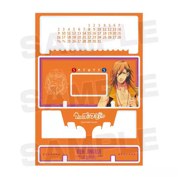 「『うたプリ』ST☆RISHの卓上アクリル万年カレンダーが登場！年月が経過しても半永久的に使用可能」の画像