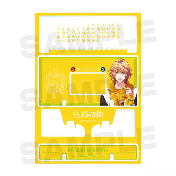 「『うたプリ』ST☆RISHの卓上アクリル万年カレンダーが登場！年月が経過しても半永久的に使用可能」の画像
