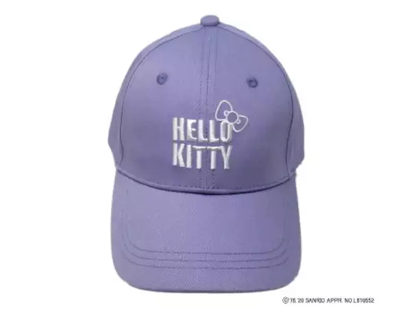 「『サンリオ』ハローキティのロゴ刺繍キャップが登場！大人可愛いシックなデザイン」の画像