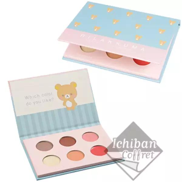 「一番コフレに『リラックマ』登場！コンパクト・メイクパレット・口紅などパッケージがキュートなアイテムが幅広くラインナップ」の画像