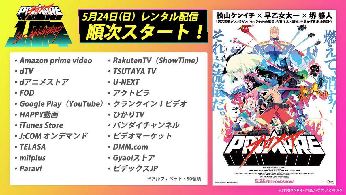 プロメア の同時視聴企画 Stayhome With Promare を実施 上映1周年を記念して 年5月16日 エキサイトニュース