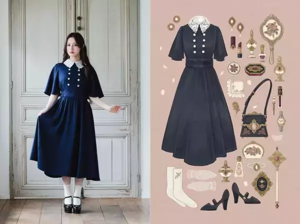 「“魔法にかけられたい”大人女子に贈るアパレルアイテムが登場！ワンピース・セットアップ・ポーチなど」の画像