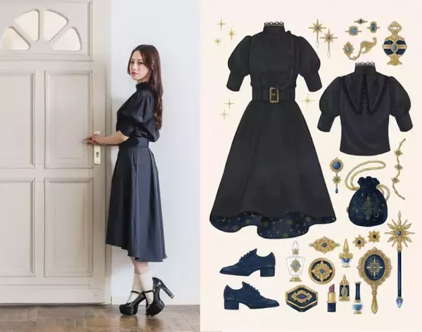 「“魔法にかけられたい”大人女子に贈るアパレルアイテムが登場！ワンピース・セットアップ・ポーチなど」の画像