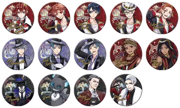 「『ツイステ 』プライズ商品続々登場！人気の「ともぬい」「ネームバッジ」に加え「缶バッジ」の再販も」の画像