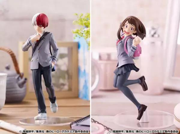 ヒロアカ』制服姿の轟＆お茶子がフィギュア化！お手頃価格の「POP UP 