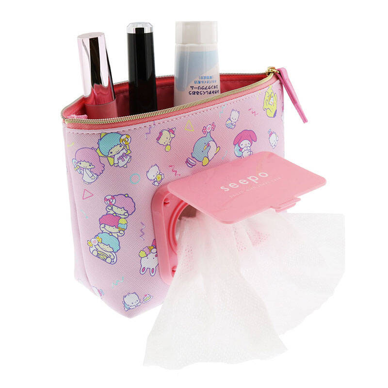 『サンリオ』シートケースが一緒になった機能性ポーチ「seepo」登場！コスメや小物の持ち運びに便利