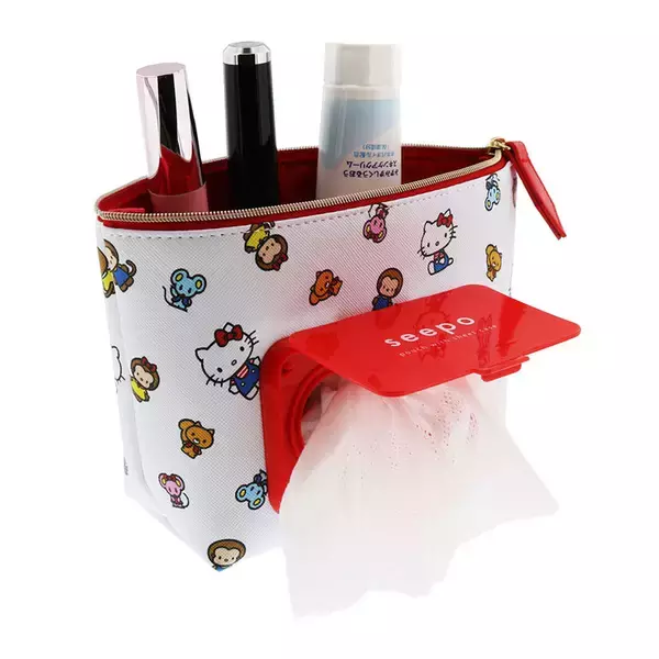 「『サンリオ』シートケースが一緒になった機能性ポーチ「seepo」登場！コスメや小物の持ち運びに便利」の画像