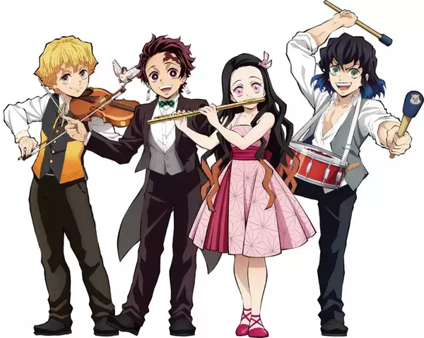 「『鬼滅の刃』x「ドン・キホーテ」楽器を演奏するかまぼこ隊の描き下ろし公開！限定グッズ・フォトスポットなどが登場」の画像