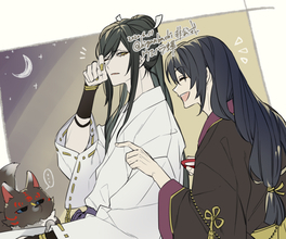 『刀剣乱舞』 ウエハラ蜂先生が非公式イラスト公開！寝起きの太郎太刀&次郎太刀など「本丸視察」その後を描く