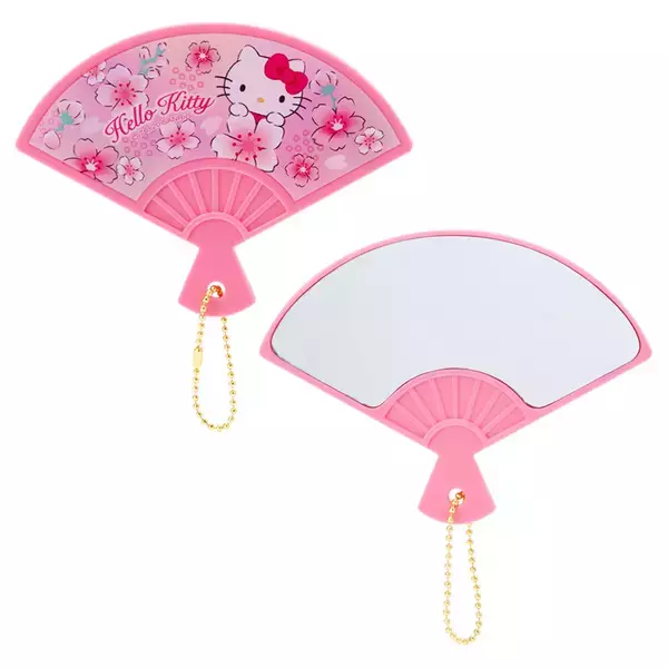 「『サンリオ』夏祭りや夕涼みにぴったりなサマーグッズ新登場！和柄ガーゼタオル・扇子・手鏡&根付けセットなど」の画像