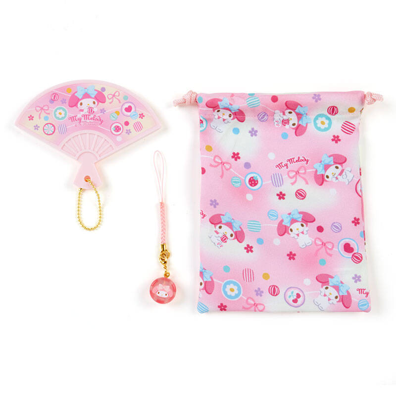 『サンリオ』夏祭りや夕涼みにぴったりなサマーグッズ新登場！和柄ガーゼタオル・扇子・手鏡&根付けセットなど