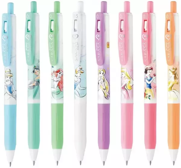 サラサクリップ」から数量限定「ディズニープリンセス」デザイン登場 