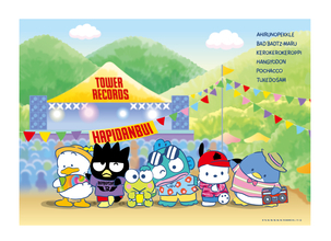 『サンリオ』男のコキャラユニット「はぴだんぶい」夏フェスコーデをした限定グッズが登場！タキシードサムとの2ショット撮影も