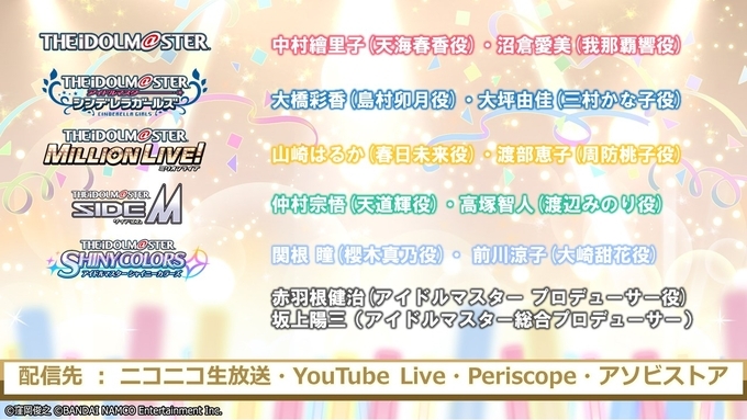 アイマス 15周年記念楽曲 なんどでも笑おう 発売決定 Sidem ミリオンライブ など5形態が同時リリース 年7月27日 エキサイトニュース