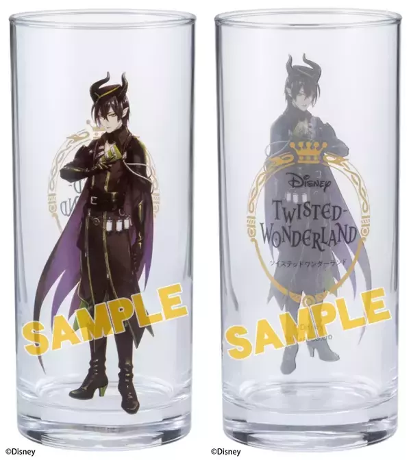 「『ツイステ』寮長＆各寮モチーフのロング＆ミニグラスが登場！入れるドリンクによって色々な雰囲気が楽しめそう」の画像