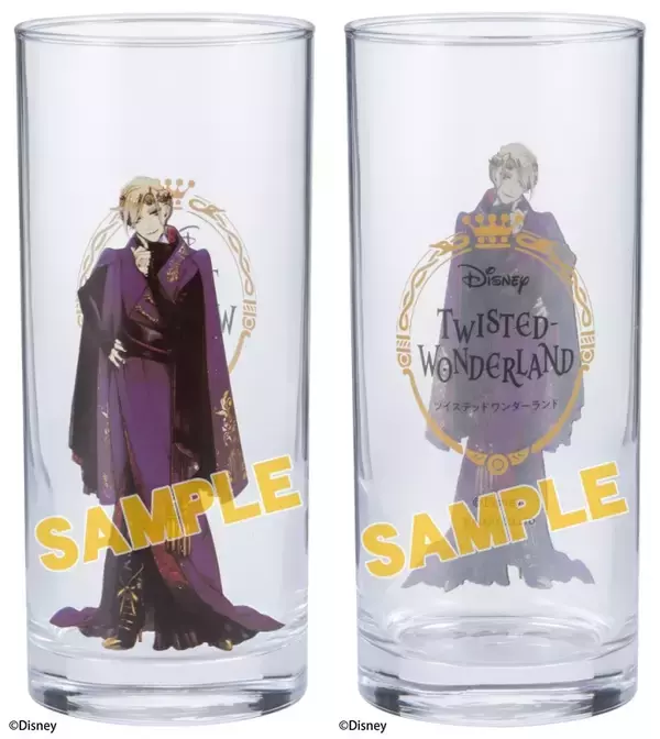 「『ツイステ』寮長＆各寮モチーフのロング＆ミニグラスが登場！入れるドリンクによって色々な雰囲気が楽しめそう」の画像