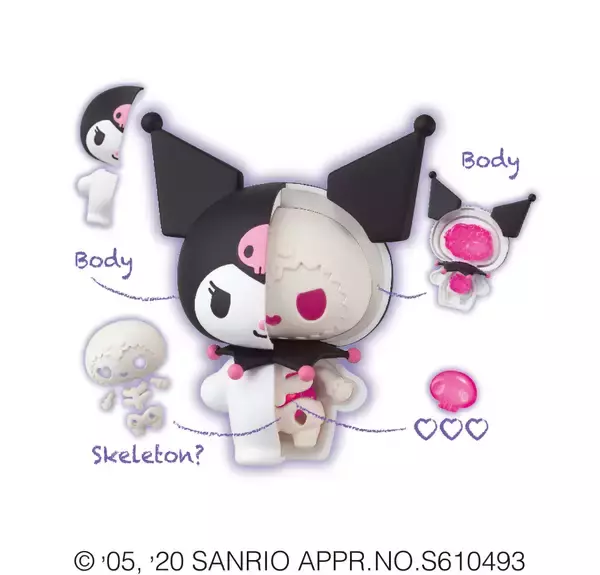 「『サンリオ』推しの中身が丸見えに！？キャラの内側があらわになる新感覚フィギュア「KAITAI FANTASY」第2弾登場」の画像