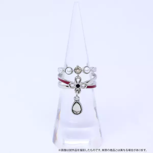 「『アイナナ』ŹOOĻ記念日2019の衣装をイメージした2連リング登場！雫型ストーン&衣装のえんじ色がアクセント」の画像