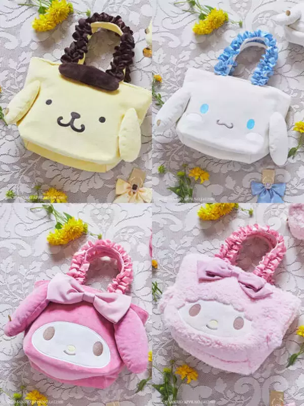 『サンリオ』×「メゾンドフルール」ポムポムプリン・マイメロなどたれ耳キャラが大集合♪インパクトのあるフェイスモチーフアイテム登場