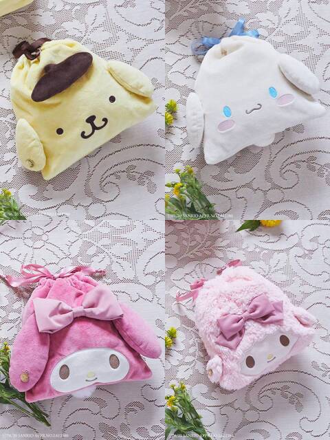 『サンリオ』×「メゾンドフルール」ポムポムプリン・マイメロなどたれ耳キャラが大集合♪インパクトのあるフェイスモチーフアイテム登場