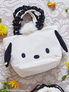 『サンリオ』×「メゾンドフルール」ポムポムプリン・マイメロなどたれ耳キャラが大集合♪インパクトのあるフェイスモチーフアイテム登場