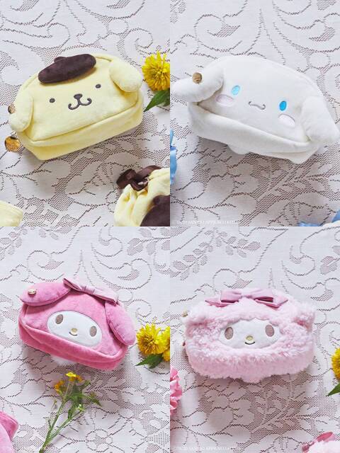 『サンリオ』×「メゾンドフルール」ポムポムプリン・マイメロなどたれ耳キャラが大集合♪インパクトのあるフェイスモチーフアイテム登場