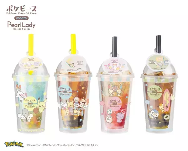 「「ポケピース×パールレディ」夏のコラボドリンクが7月3日発売！スポーツを楽しむ仲間たちのBIGマルチカップ付き」の画像