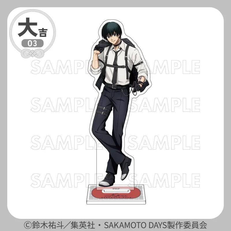 『SAKAMOTO DAYS』坂本＆シンがハーネス姿で色気全開♪まるくじ9月4日発売、描き下ろしアクスタ全7種