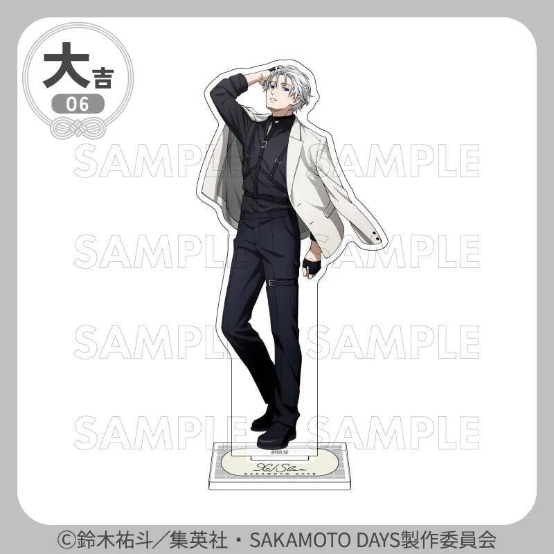『SAKAMOTO DAYS』坂本＆シンがハーネス姿で色気全開♪まるくじ9月4日発売、描き下ろしアクスタ全7種