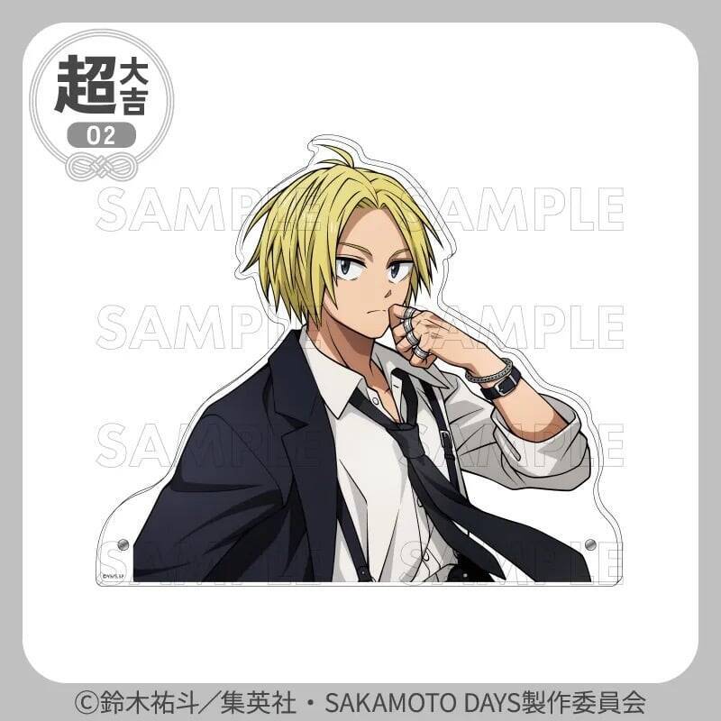 『SAKAMOTO DAYS』坂本＆シンがハーネス姿で色気全開♪まるくじ9月4日発売、描き下ろしアクスタ全7種