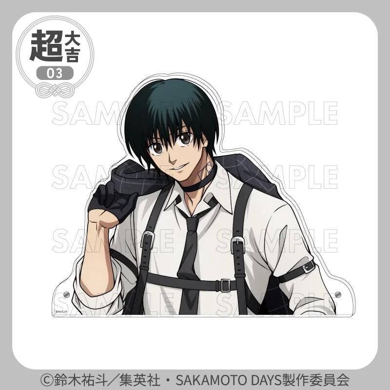 『SAKAMOTO DAYS』坂本＆シンがハーネス姿で色気全開♪まるくじ9月4日発売、描き下ろしアクスタ全7種