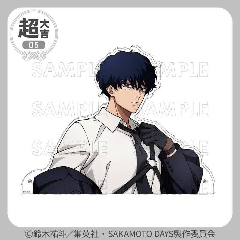 『SAKAMOTO DAYS』坂本＆シンがハーネス姿で色気全開♪まるくじ9月4日発売、描き下ろしアクスタ全7種