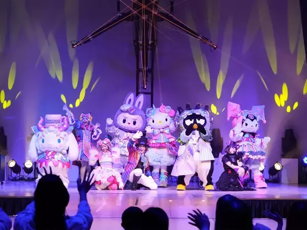 「PUROMONSTERSCRAMBLE」LABUBUがサンリオキャラと初共演！360度没入型ライブショー