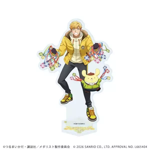 「「メダリスト×サンリオキャラクターズ」コラボグッズが発売決定！缶バッジ・アクスタ・クリアファイルなど全21種がかわいすぎる」の画像