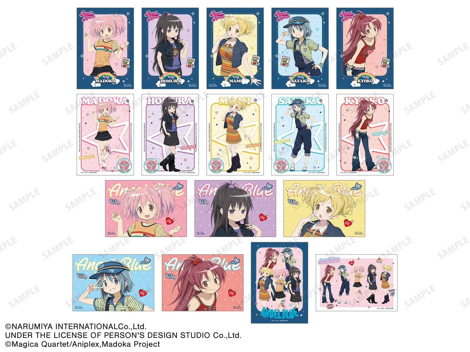 「まどマギ×ANGEL BLUE」まどか＆ほむらの私服が尊い♪描き下ろしグッズ全15種が8月26日登場