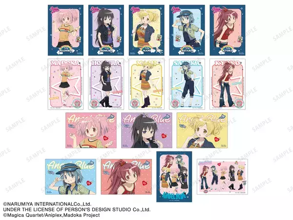 「「まどマギ×ANGEL BLUE」まどか＆ほむらの私服が尊い♪描き下ろしグッズ全15種が8月26日登場」の画像