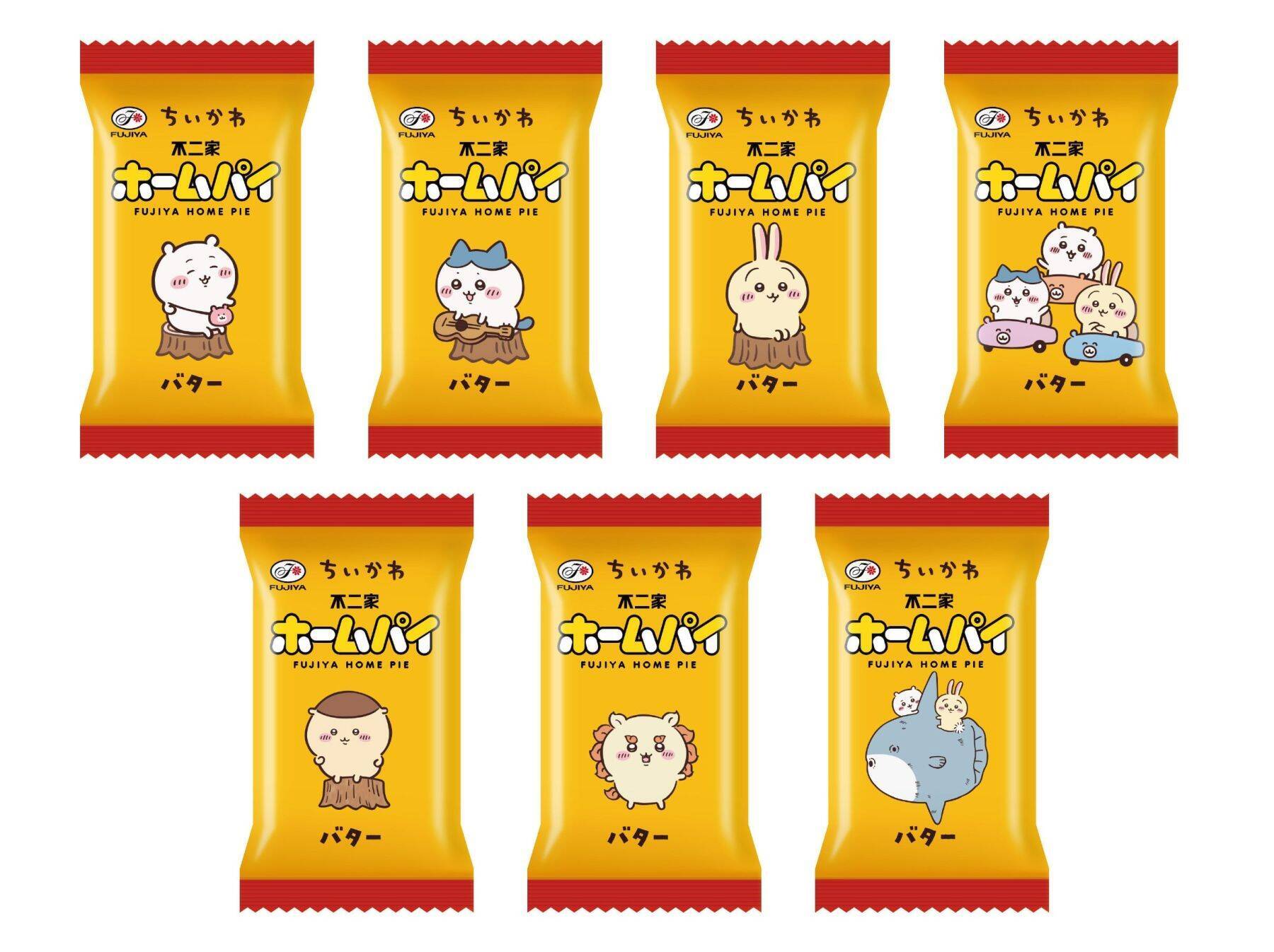 『ちいかわ』×不二家が初コラボ！「むちゃうまプリン」味のカントリーマアムや1000分の1の確率で焼き印入りホームパイなど全8商品が登場