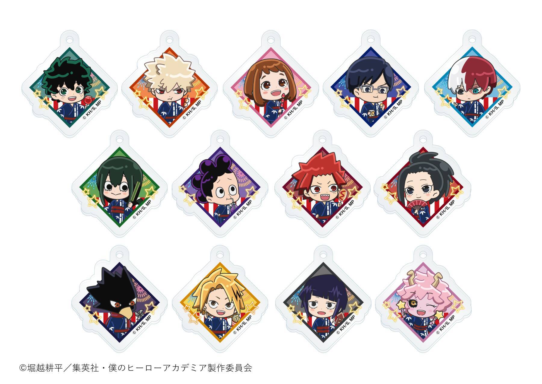 浴衣姿の緑谷や爆豪がかわいすぎ♪『ヒロアカ』×and GALLERYコラボカフェ9月2日開幕！全23種グッズ登場