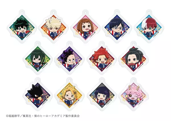 「浴衣姿の緑谷や爆豪がかわいすぎ♪『ヒロアカ』×and GALLERYコラボカフェ9月2日開幕！全23種グッズ登場」の画像