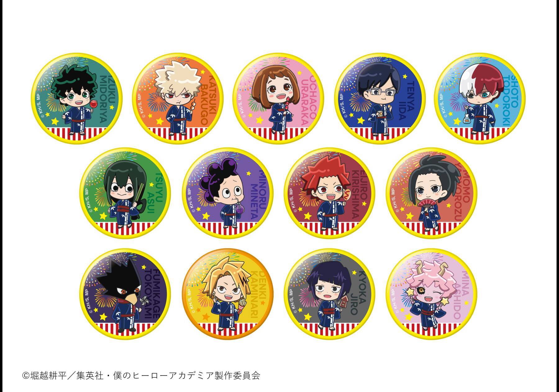 浴衣姿の緑谷や爆豪がかわいすぎ♪『ヒロアカ』×and GALLERYコラボカフェ9月2日開幕！全23種グッズ登場