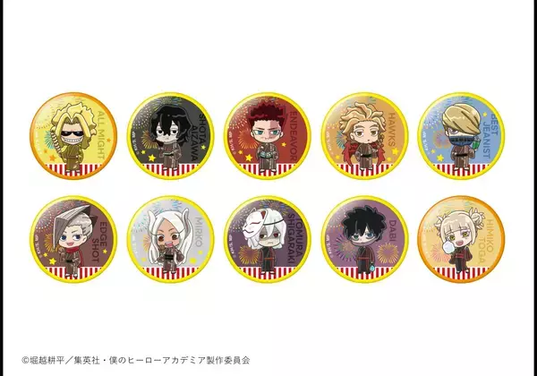 「浴衣姿の緑谷や爆豪がかわいすぎ♪『ヒロアカ』×and GALLERYコラボカフェ9月2日開幕！全23種グッズ登場」の画像