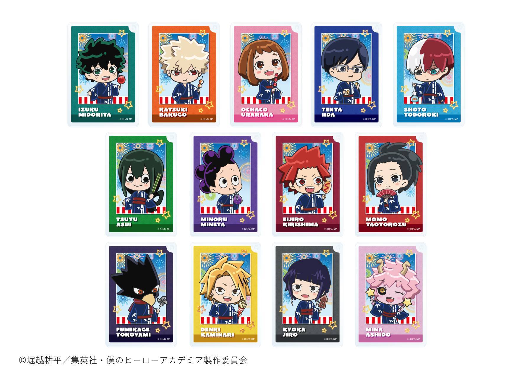 浴衣姿の緑谷や爆豪がかわいすぎ♪『ヒロアカ』×and GALLERYコラボカフェ9月2日開幕！全23種グッズ登場