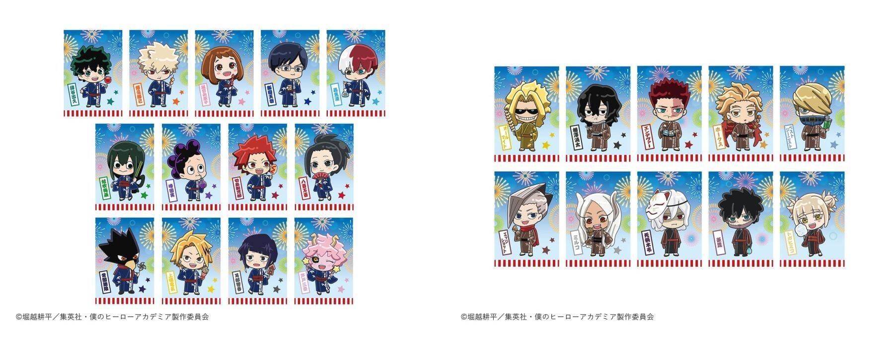 浴衣姿の緑谷や爆豪がかわいすぎ♪『ヒロアカ』×and GALLERYコラボカフェ9月2日開幕！全23種グッズ登場