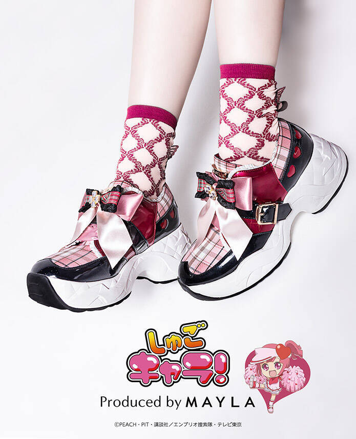 「しゅごキャラ！×MAYLA」しゅごたまイメージのスニーカー登場！世界観が詰まった激カワアイテム