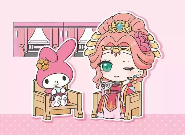 「「薬屋のひとりごと×サンリオ」コラボが6月24日先行通販開始！猫猫×ハローキティの描き下ろしアクスタ・缶バッジが尊い」の画像