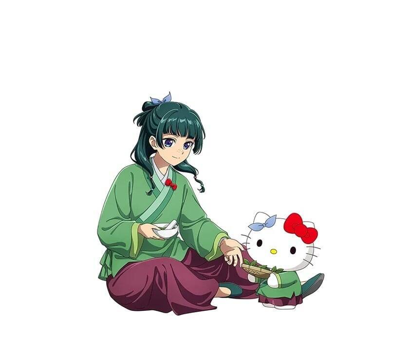 「薬屋のひとりごと×サンリオ」コラボが6月24日先行通販開始！猫猫×ハローキティの描き下ろしアクスタ・缶バッジが尊い